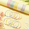 30Pcs 5 Color Adjustable Waxed Polyester Braided Cord Bracelets X1-BJEW-FZ00016-8