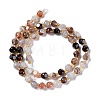 Natural Botswana Agate Beads Strands G-A030-B38-01-3