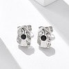 304 Stainless Steel Stud Earrings EJEW-F361-08P-1