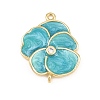 Brass Enamel Connector Charms KK-L275-57G-03-1
