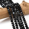 Natural Banded Agate Beads Strands G-D344-A34-01-1