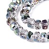 Electroplate Transparent Glass Beads Strands EGLA-N022-04A-D04-3