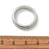 304 Stainless Steel Rhinestone Rotating Finger Rings RB-CBACDE8-02P-5