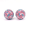 Polymer Clay Pave Rhinestone Beads RB-T018-01J-2
