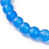 Natural & Dyed Malaysia Jade Beads Stretch Bracelets for Women BJEW-JB13272-5