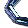 Electroplate Glass Beads Strands EGLA-Q128-10B-3