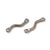 Non-Tarnish 304 Stainless Steel Links Connector Charms STAS-Q323-12P-2