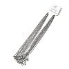 12Pcs 2.2MM 304 Stainless Steel Textured Twisted Chain Necklaces for Men Women NJEW-H093-20P-01-4
