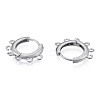 304 Stainless Steel Hoop Earrings Findings STAS-N092-188-2