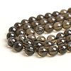 Natural Smoky Quartz Round Beads Strands G-E329-10mm-38-3