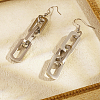 Stainless Steel Chain Charm Dangle Earrings OG9507-2-1