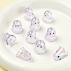 10Pcs Transparent Acrylic Bead Caps TACR-YW0003-23I-1