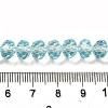 Transparent Baking Paint Glass Beads X1-DGLA-A034-T8mm-D12-4