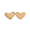 Ion Plating(IP) 304 Stainless Steel Heart Charms STAS-M241-02-1