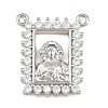 Brass Micro Pave Clear Cubic Zirconia Pendants KK-CBA6A75-48A-P-1