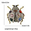 Alloy Rhinestone Brooch for Backpack Clothes PW-WG27B6F-03-1