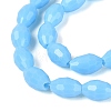 Opaque Solid Color Glass Beads Strands GLAA-N071-01A-C07-3