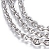 Non-Tarnish 3.28 Feet 304 Stainless Steel Cable Chains X-CHS-P007-27P-01-2