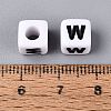 Opaque Acrylic Beads SACR-N020-04A-W-4