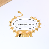 Vintage Rhombus Pattern Brass Link Bracelets KE7878-5