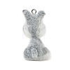 Flocking Opaque Resin Pendants RESI-I353-02P-03-3