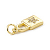 Brass Micro Pave Cubic Zirconia Pendants ZIRC-F132-50G-3