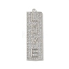 Brass Micro Pave Cubic Zirconia Pendants KK-P290-54P-1