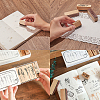 Gorgecraft Plants and Flowers Style Wooden Rubber Stamps DIY-GF0001-30-7