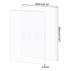 Olycraft Transparent Plastic Board with Protective Paper for Photo Frame Replacement DIY-OC0003-74G-2