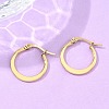 304 Stainless Steel Hoop Earrings EJEW-F105-23G-5