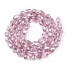 Transparent Electroplate Glass Beads Strands LS-EGLA-N013-T4mm-B02-2