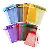 90Pcs 18 Style Organza Bags Jewellery Storage Pouches Wedding Favor Party Mesh Drawstring Gift OP-LS0001-05-4