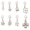 8Pcs Alloy Pendant Decorations HJEW-YW00494-1