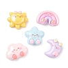 Opaque Resin Cabochons RESI-F072-06-1
