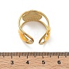 Ocean 304 Stainless Steel Cuff Open Rings RJEW-C166-01A-G-5