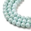 Cubic Zirconia Imitation Pearl Bead Strands ZIRC-P109-03B-06-4