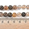 Natural Herkimer Diamond Beads Strands G-Z115-C01-8mm-5