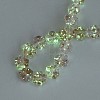Luminous Handmade Gold Foil Glass Beads Strands FOIL-N029-01B-2