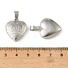 316 Stainless Steel Locket Pendants STAS-K321-24P-3