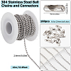 10M 304 Stainless Steel Ball Chains CHS-SC0001-04B-2
