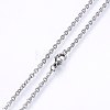 304 Stainless Steel Cable Chains Necklaces NJEW-F226-04P-02-2