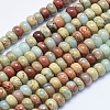 Natural Aqua Terra Jasper Beads Strands G-E444-16-6mm-1