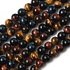 Natural Tiger Eye Beads Strands G-F173-14-10mm-5