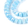 Anti-Tarnish Electroplate Glass Beads Strands GLAA-T025-6mm-11B-4