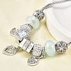 Alloy European Beads Charm Bracelets BJEW-F495-11P-5