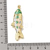 Brass Enamel Pendants KK-CBAEEA8-09C-G-3