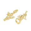 Brass Angel European Dangle Charms KK-L256-35G-2
