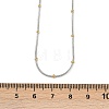 304 Stainless Steel Round Ball Snake Chain Necklaces for Women NJEW-K288-01GP-4