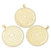 Brass with Cubic Zirconia Pendants X-KK-K332-16B-G-1