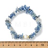 3Pcs 3 Styles Natural Mixed Gemstone Chip & Cultured Freshwater Pearl Beaded Stretch Bracelets Set for Women BJEW-JB13762-08-4